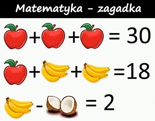 Matematyka - zagadka
